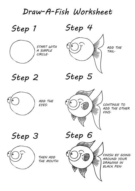 How To Draw A Fish: Easy Step.